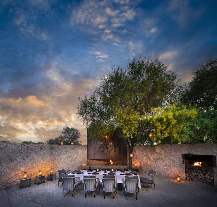 Boma dinner, Cheetah Plains