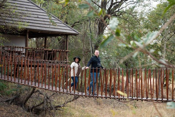 Swing bridge, Idube Game Reserve