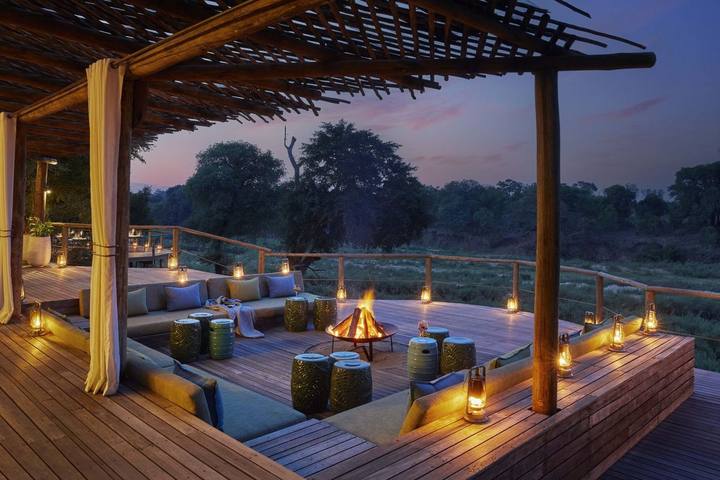 Fire deck, Lion Sands Narina Lodge