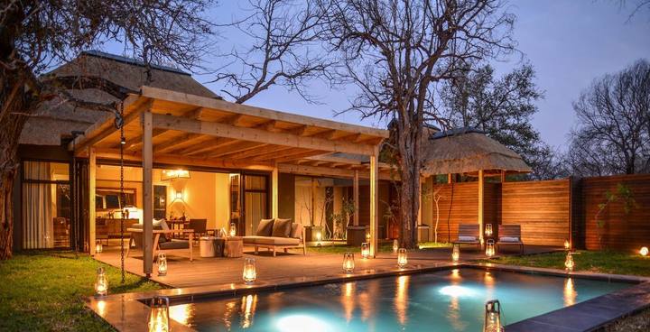 Hinkweni villa pool, Lion Sands Tinga Lodge