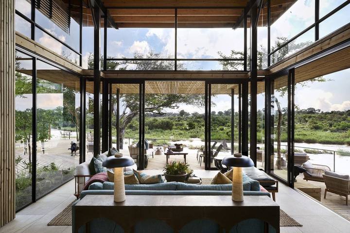 Ivory Lodge main lounge, Lion Sands
