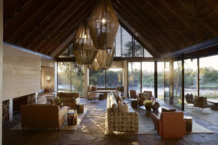 River lodge lounge, Lion Sands