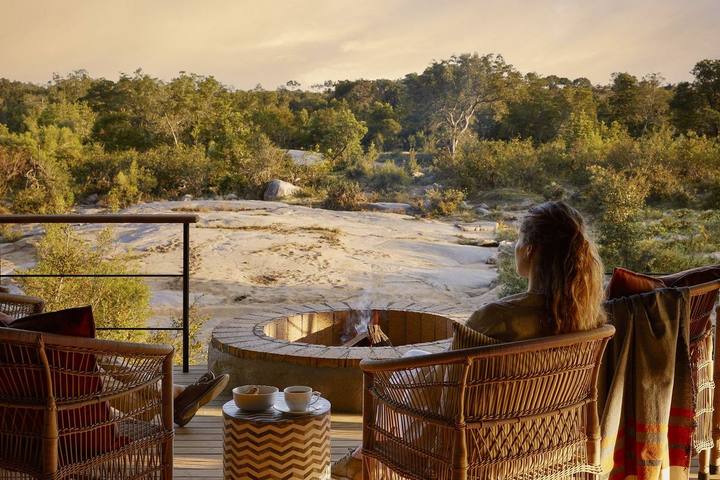 Founders Camp fire pit, Londolozi