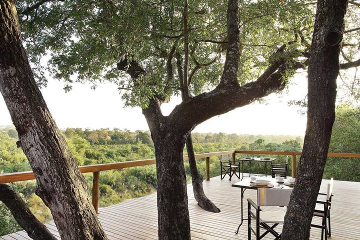 Tree Camp deck, Londolozi