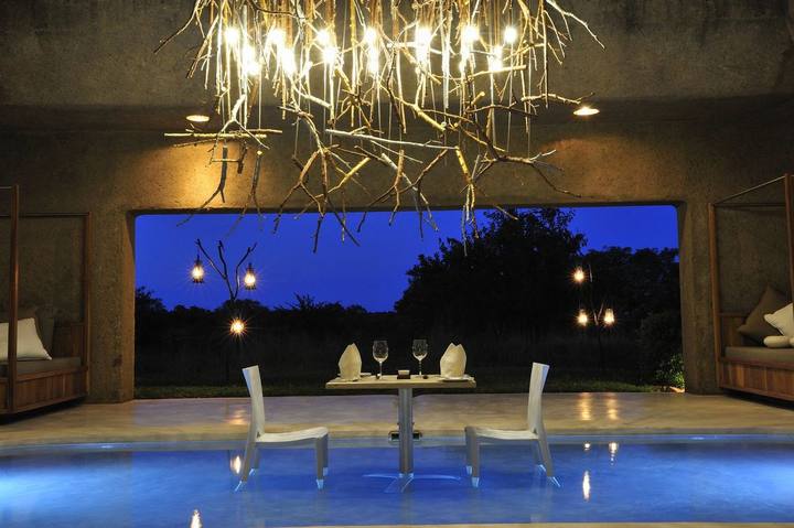 Earth Lodge private dining, Sabi Sabi