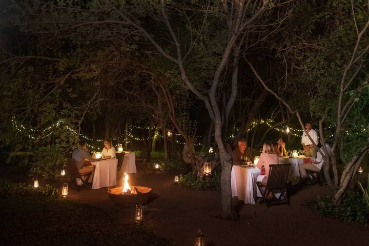 Little Bush Camp bush dinner, Sabi Sabi