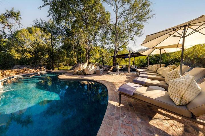 Little Bush Camp pool, Sabi Sabi