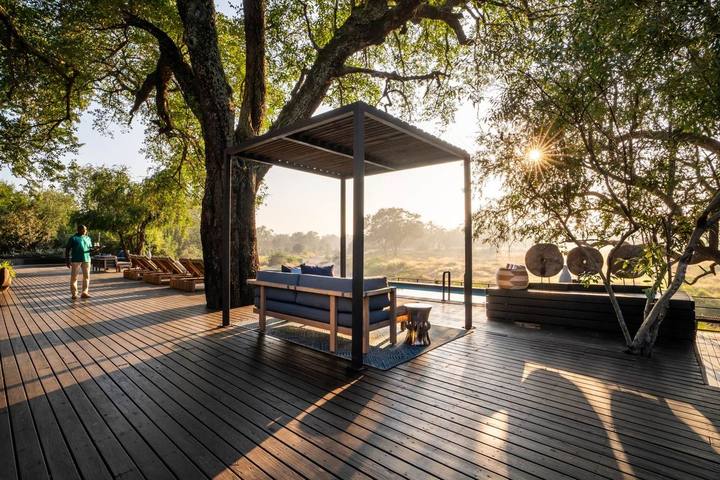 Deck at sunset, Silvan Safari