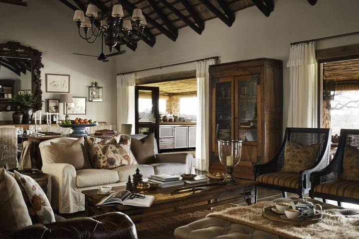 Castleton lounge, Singita Sabi Sand
