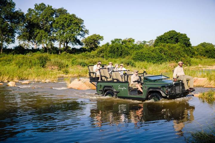 River crossing, Singita Sabi Sand